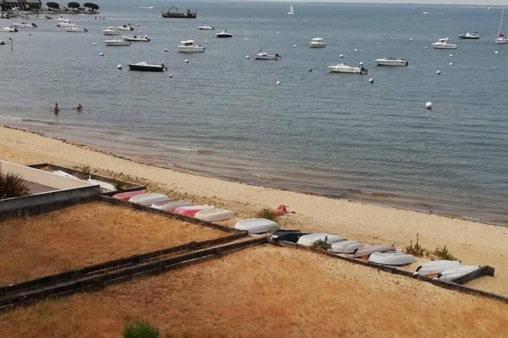 T2 1Ere Ligne Loggia Vue Mer 180 ° Parking Arcachon Eksteriør billede