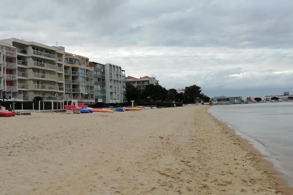 T2 1Ere Ligne Loggia Vue Mer 180 ° Parking Arcachon Eksteriør billede